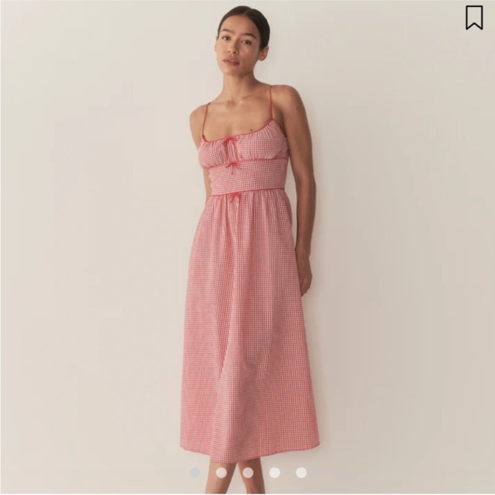 Doen Red Checkered Sundress